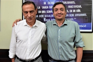 Gustavo Arrieta y Máximo Kirchner. 