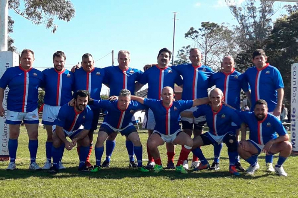La primera formación de Cañuelas Rugby. 
