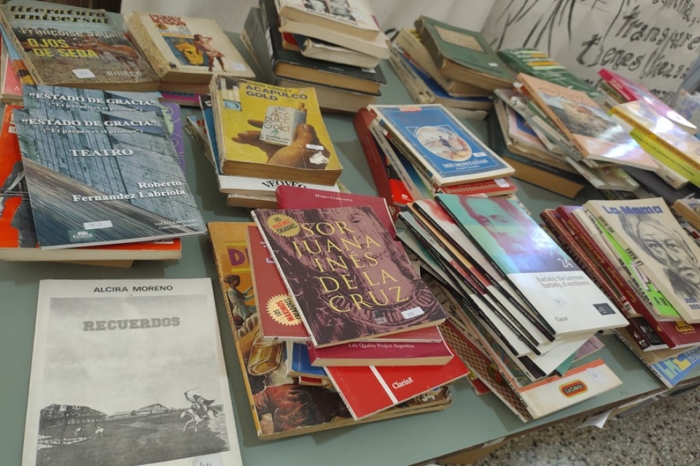 Libros de la biblioteca Popular Domingo Faustino Sarmiento. 