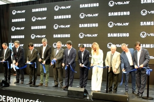 La sociedad Visuar-Samsung inauguró una planta de heladeras en Cañuelas