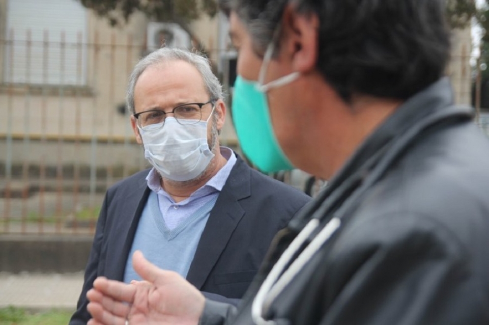 Juan Sebastián Riera, director provincial de Hospitales recorrió este miércoles las instalaciones del Dardo Rocha. 