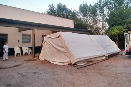 ¿Para qué sirve la carpa de triage que funcionará en el Marzetti?