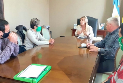 Referentes de ATE mantuvieron una reunión con la intendenta Fassi