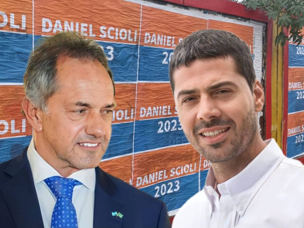 Daniel Scioli y Ricardo Aristegui.
