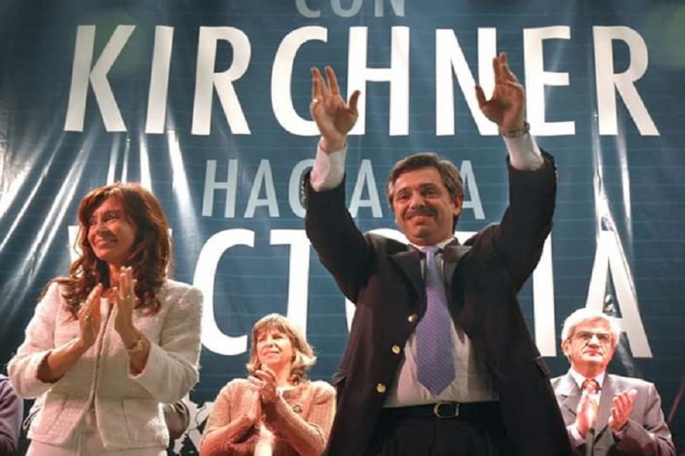 Cristina Fernández y Alberto Fernández. 