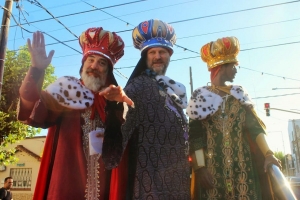 Melchor, Gaspar, y Baltasar.