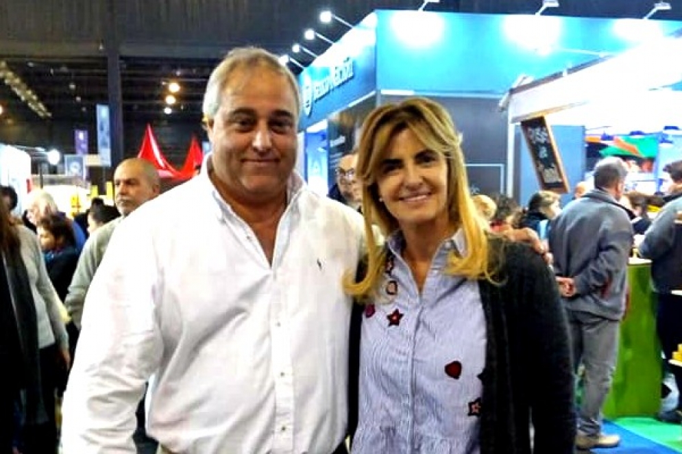 Ponce y Fassi en una feria turística.