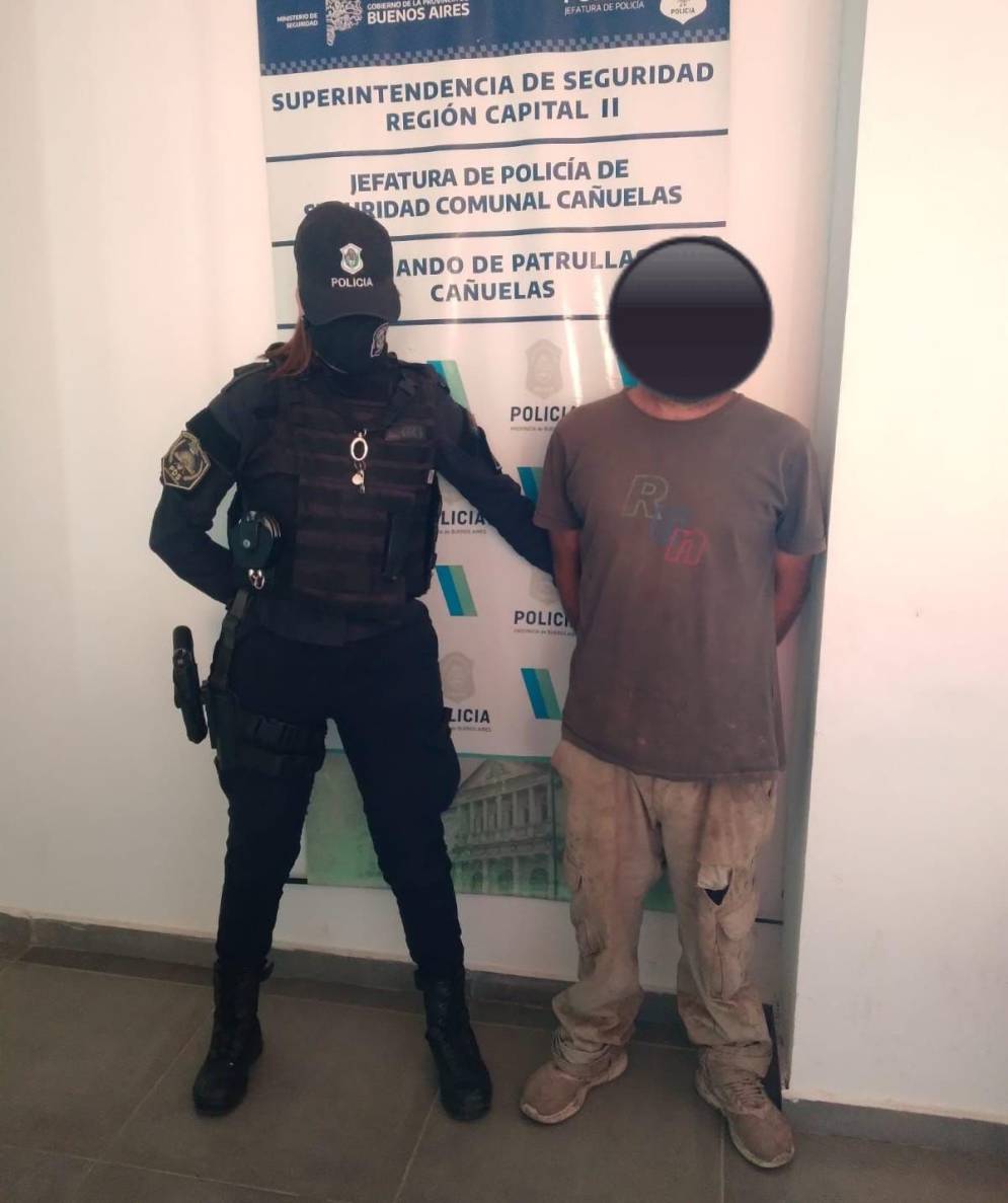 El detenido es de Tristán Suárez y fue apresado en un operativo de rutina.
