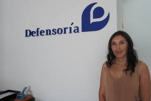 Carolina Rasquetti, titular de sede local de la Defensoría del Pueblo.