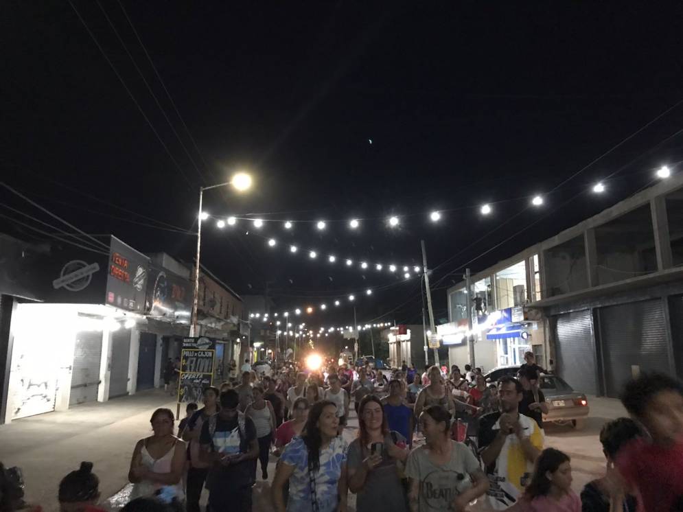 Se manifestaron en localidad del corredor de ruta 205.