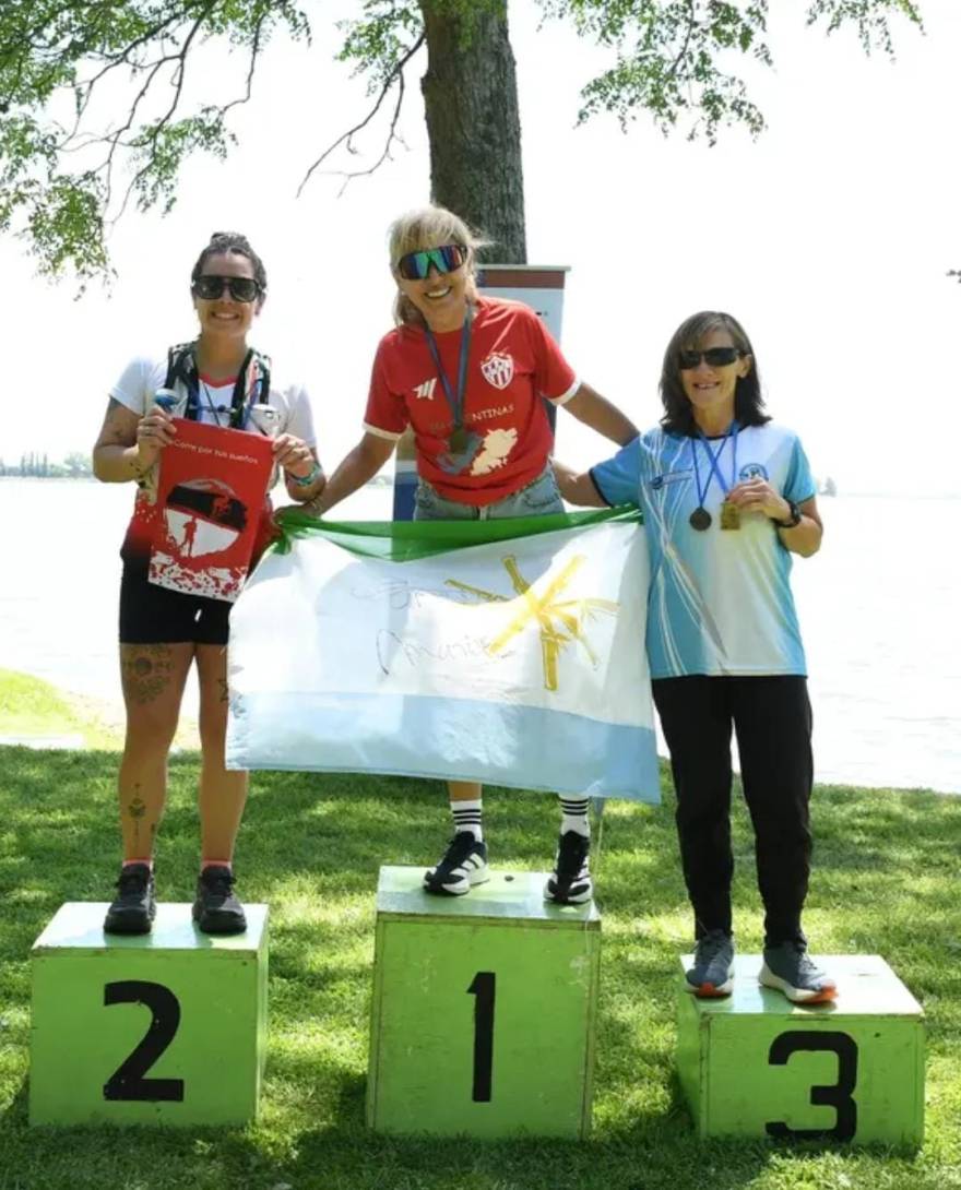Mirta Domínguez terminó primera en el Trail Running de Chascomús
