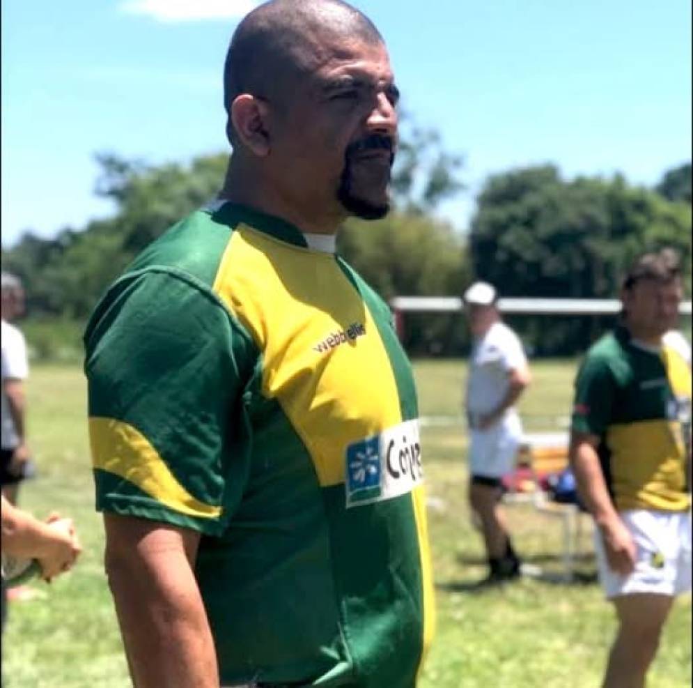 René Silva con los colores auriverdes.