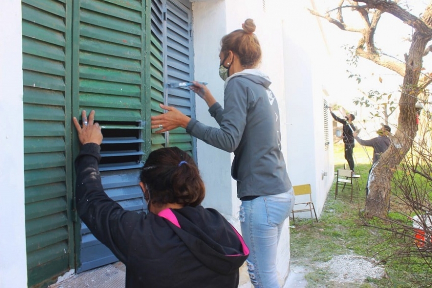 Jornada de refacciones en la Escuela Especial Nº501
