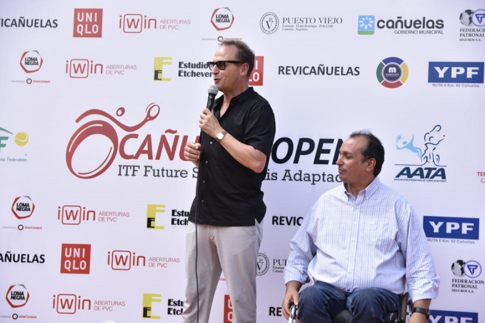 El ex tenista Martín Jaite en el acto de apertura. PH: prensa CFC.