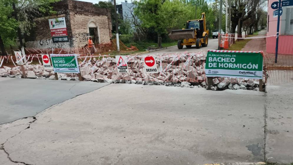 Una de las intersecciones del caso urbano donde se desarrollan obras.