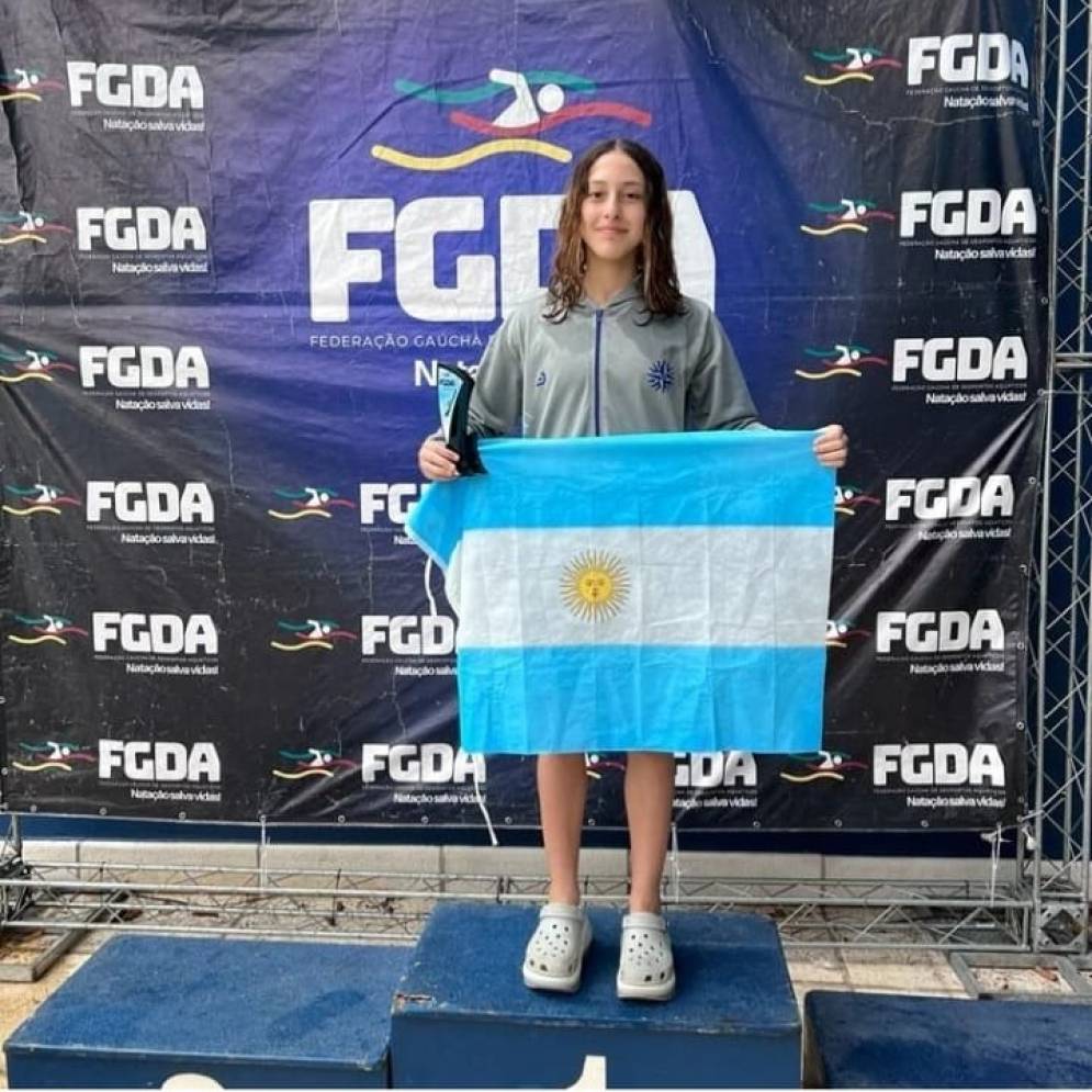 Fue campeona nacional en estilo mariposa y libre.