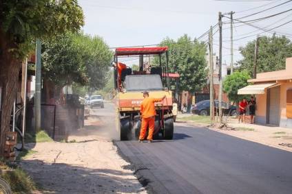 Concluyó la obra de asfalto en San Esteban