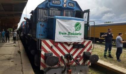 El tren solidario llega a Cañuelas con varias acciones sociales