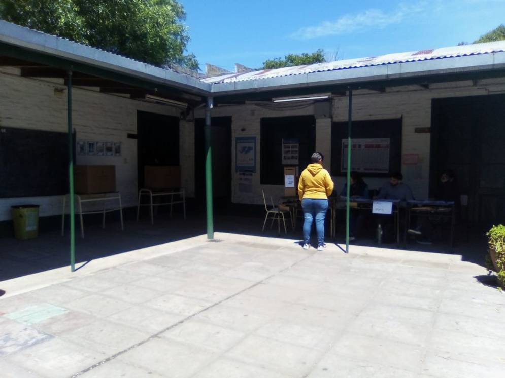 La elocuente imágen de la Escuela Primaria N°17 de Vicente Casares.