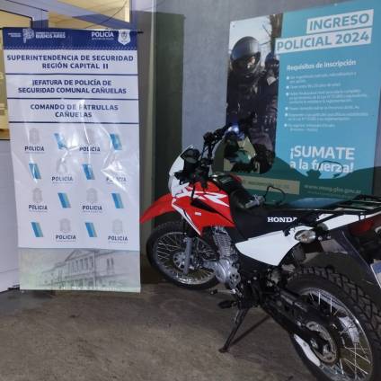 Cayó preso por robar una moto estacionada