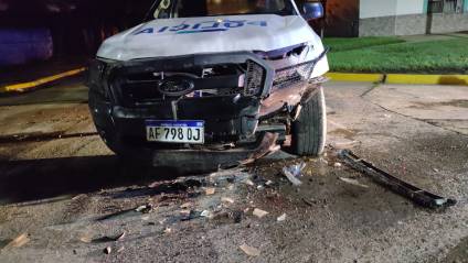 Chocó un patrullero y se dio a la fuga: estaba alcoholizado