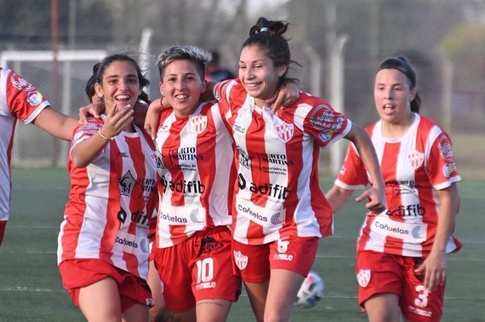 Iraola, Méndez, Andreani y Gallego.  (Foto: Redes Futbol Femenino)