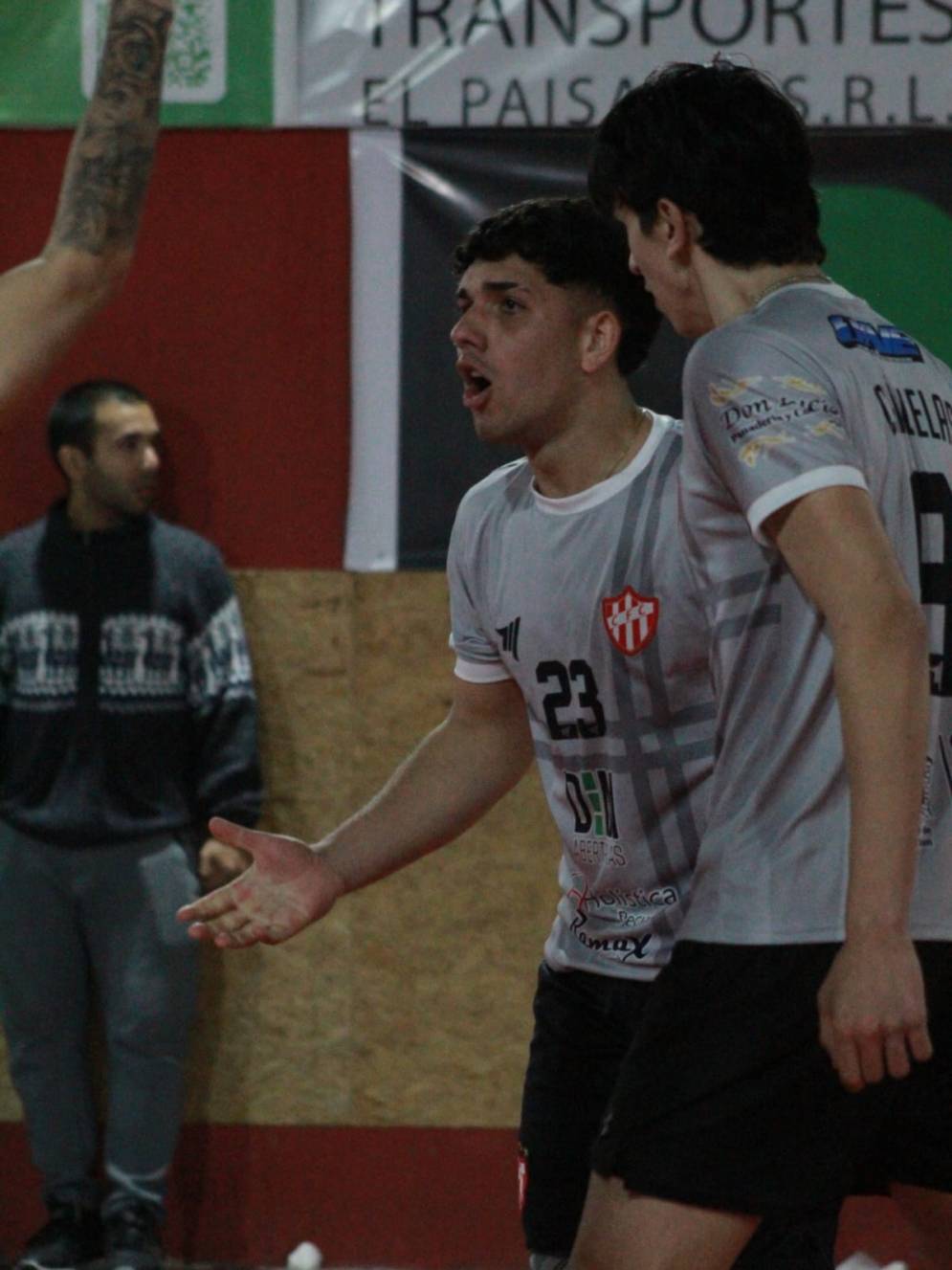 Mosbach fue parte del juego. Foto archivo. Ph: redes Vóley CFC.