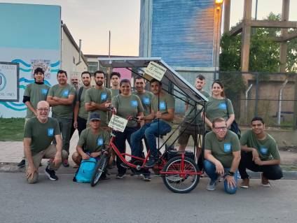 Alumnos del Centro de Formación Laboral 401º crearon la tricicleta solar