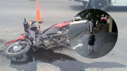 Es menor, robó una moto y la chocó contra un camión: terminó en el hospital