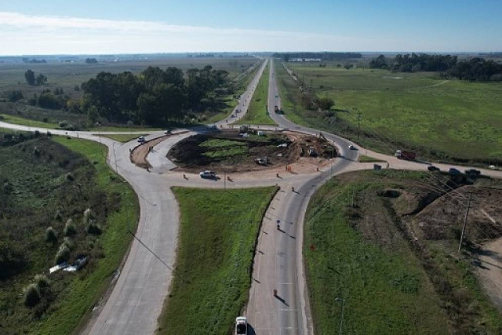 Entre La Plata y Cañuelas se están refaccionando las rotondas.