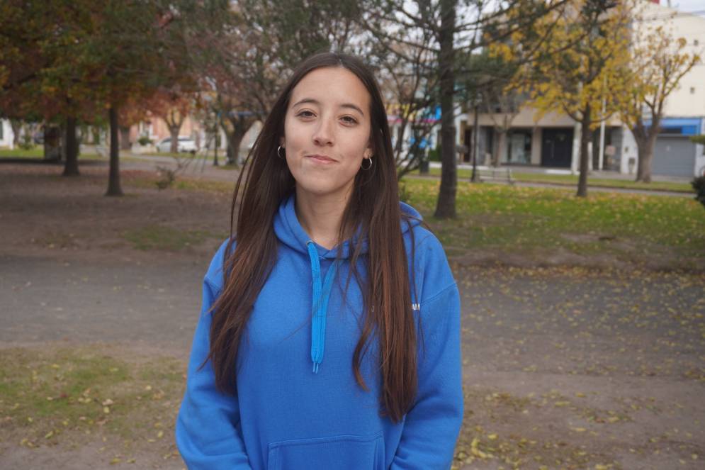 Daniela Frías recibió a NacPop en la Plaza Belgrano.