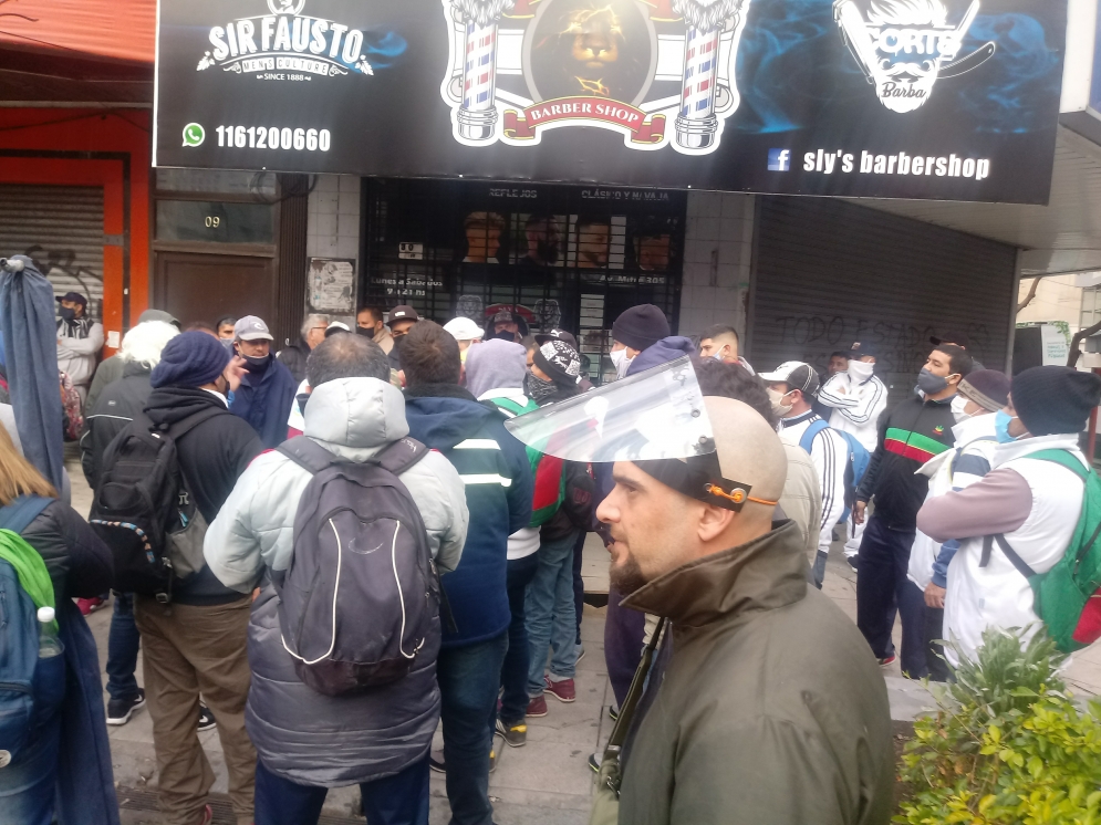 Los trabajadores se reunieron en Avellaneda. 