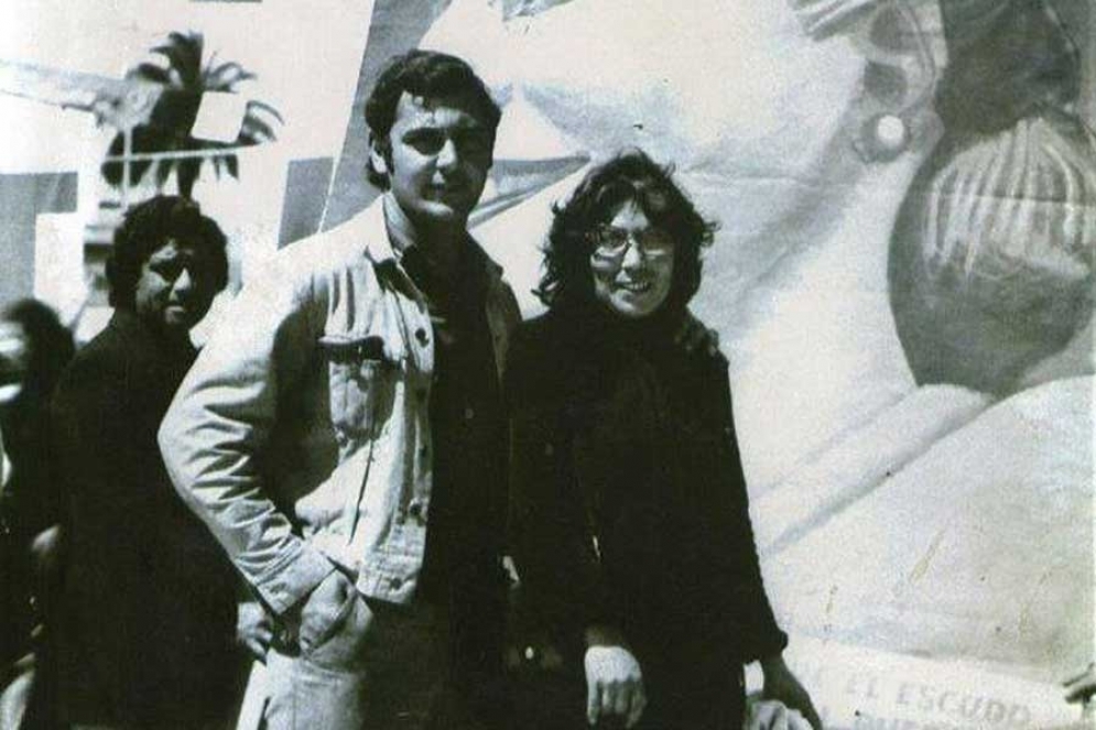 Esteban junto a Maruca Ramos, su esposa y compañera.