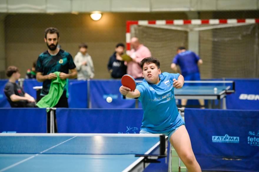 Tenis de Mesa: Luca Muller se destaca en el Campeonato Argentino