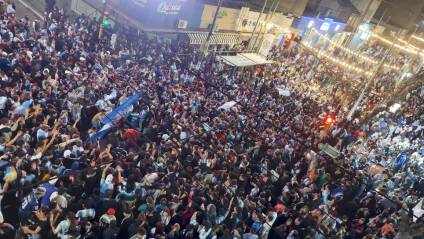 Ocho aprehendidos en los festejos por el triunfo argentino