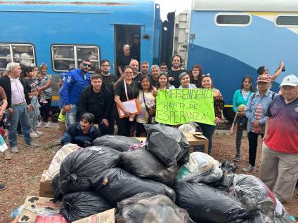 El tren solidario y una nueva parada en Cañuelas