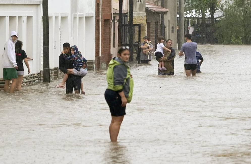 Una de las tantas imagenes del desastre natural.